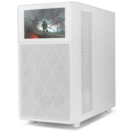 Nox Hummer BIOS Semitorre Blanca con Pantalla LCD de 8 pulgadas